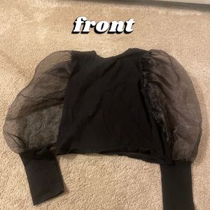 Black gothic top 🕷️